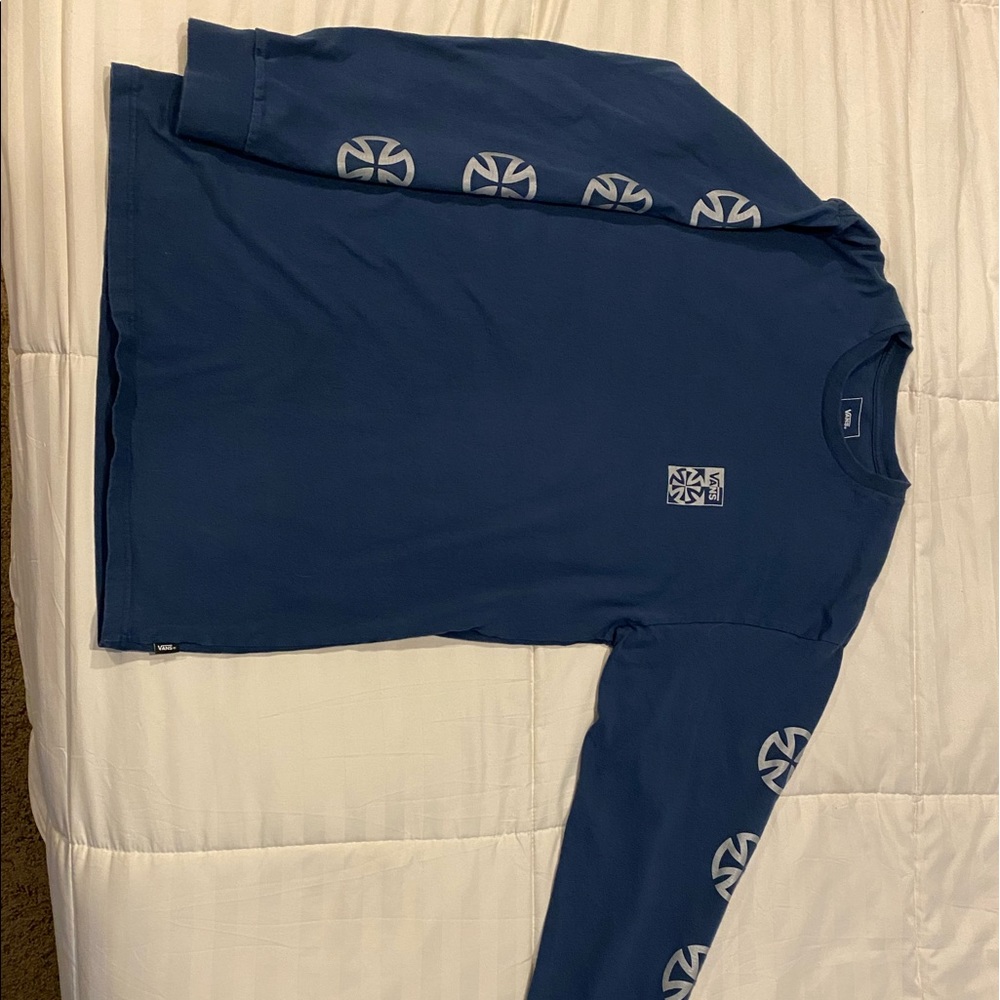 Blue Vans x Independent long sleeve tee